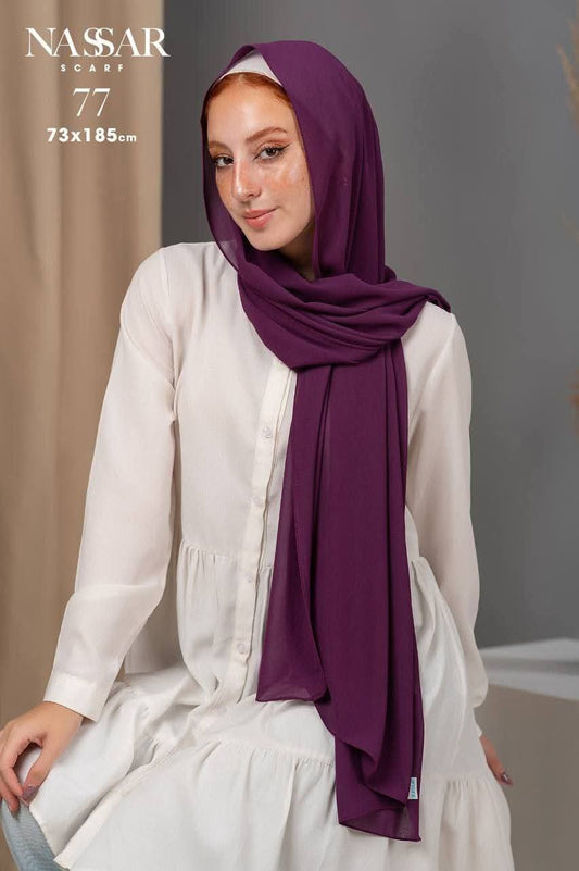 crepe shiffon scarfs